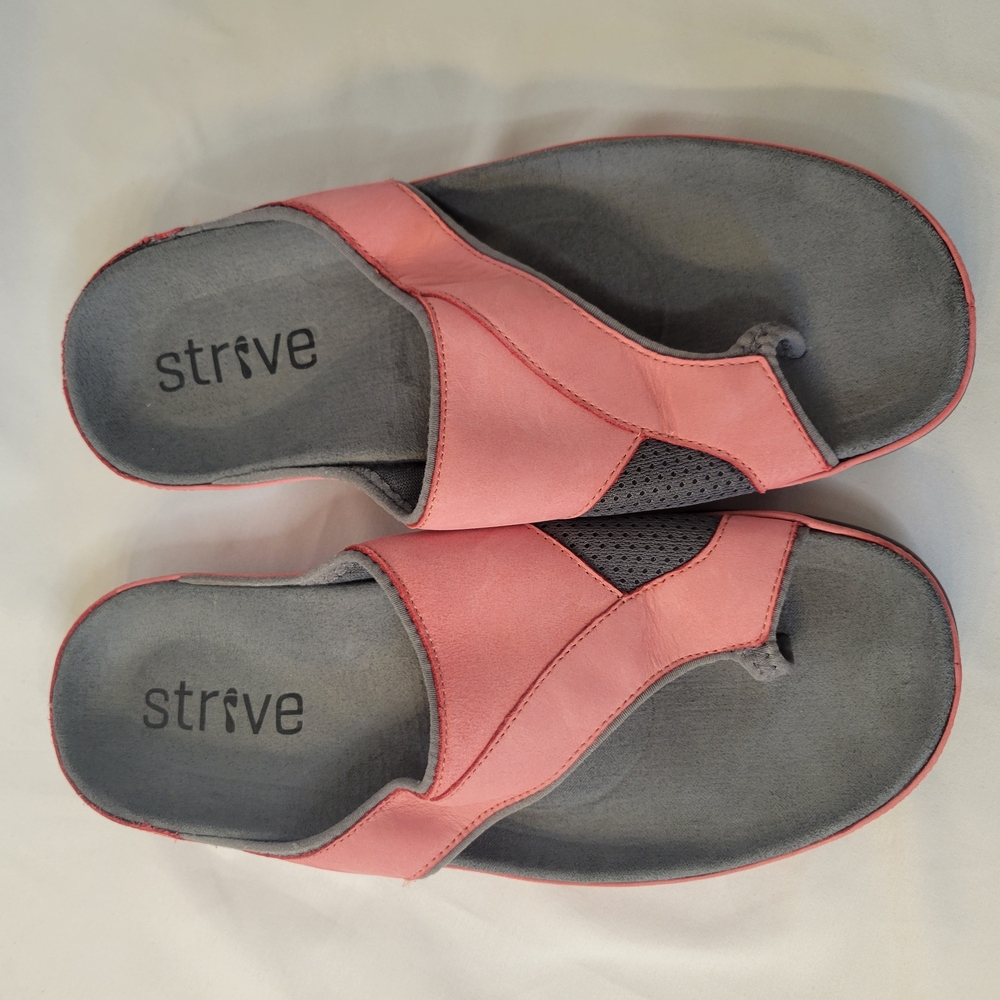 Women's Pink and Gray Sandals
